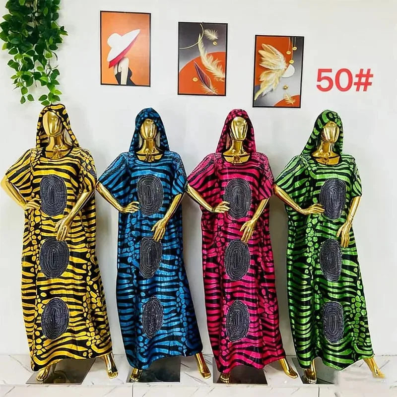 African Dresses For Women Muslim Fashion Abayas Boubou Dashiki Ankara Outfits Evening Gown Dubai Kaftan Abaya Robe Marocaine