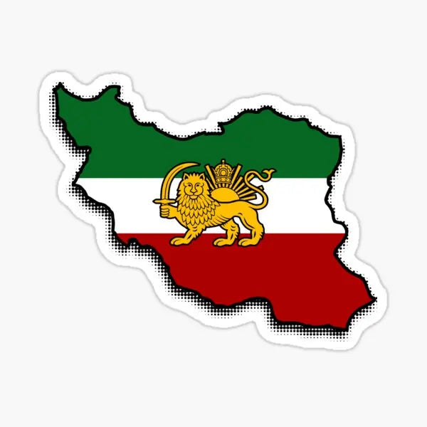 IRAN Islamic Republic Iranian Map-Flag Persia Persian Vinyl Bumper Sticker Decal