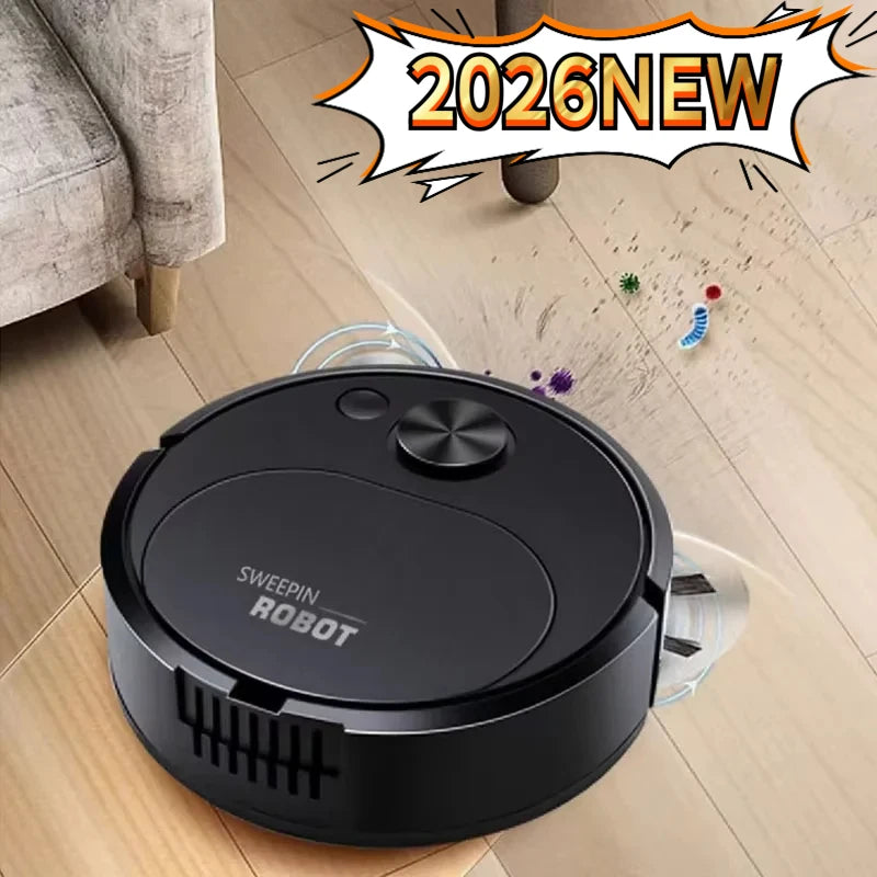 2026NEW USB Sweeping Robot Vacuum Cleaner Mopping 3 In 1 Smart Wireless 1500Pa Dragging Cleaning Sweep Floor for Home Office
