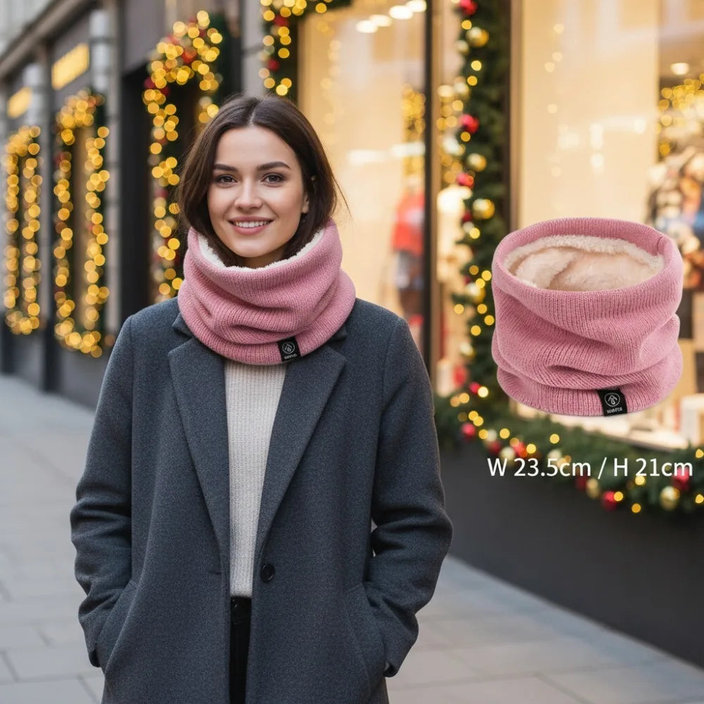 Fashion Soft Knitted Neck Warmer Sports Scarf Women Men Face Cover Winter Skating Running Hiking Scarves Thick Cold-proof Collar