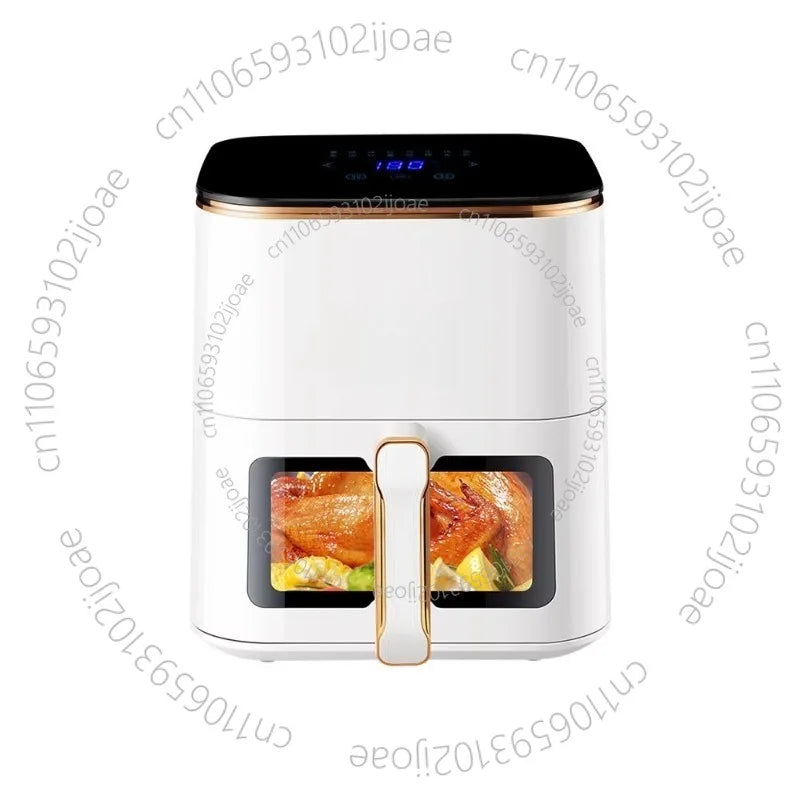 Air fryer household new intelligent large-capacity visual oil-free multi-functional electric fryer