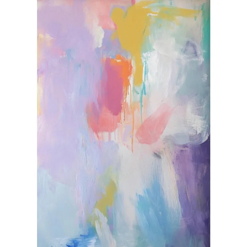 Modern Abstract Colourful Poster Minimalist Contemporary Artworks Canvas Painting Wall Art Fashion Living Room Home Decor Mural