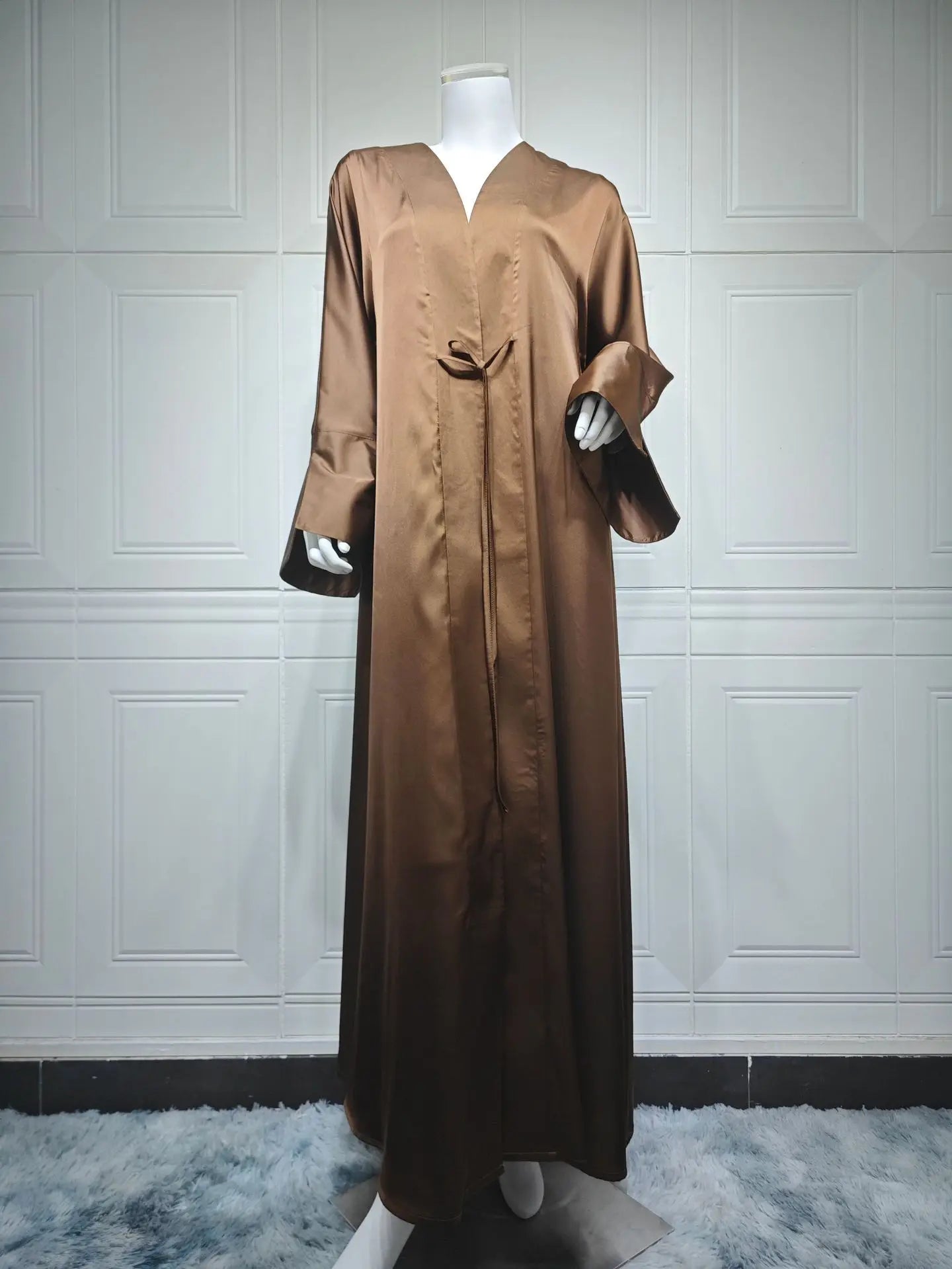Ramadan Decoration 2024 Muslim Girl Army Green Prayer Dress Robe Abaya Dubai Luxury Femmes Kaftan Kebaya Cardigan Islamic Gift