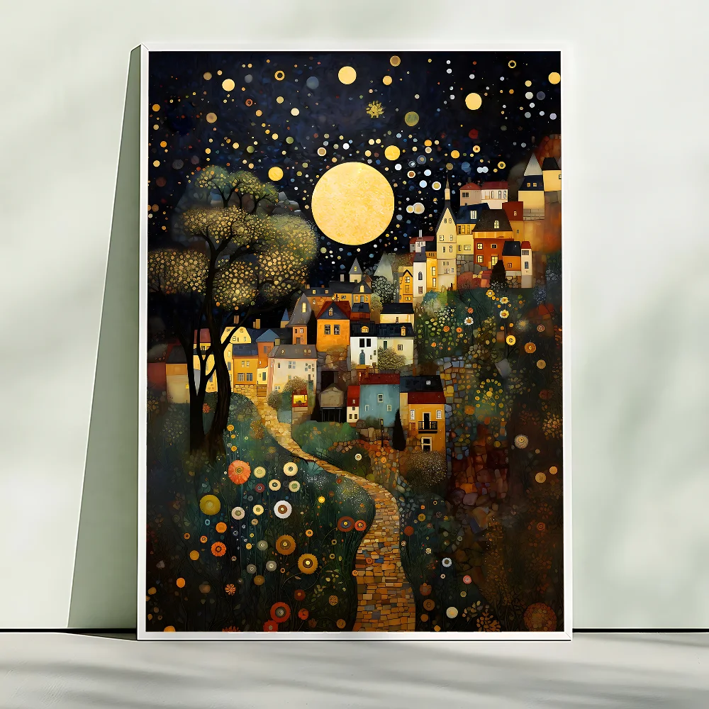 DIY Oil Painting By NumberGustav Klimt Art Home Decoration Wall Living Cafe Bar Room Decor Marvel Gift Frameelss