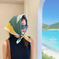 Scarf 100% Silk Square Scarves Women Satin Luxury Lady Bandana Print Scarf Head Band Hair Shawl Wrap Neckerchief