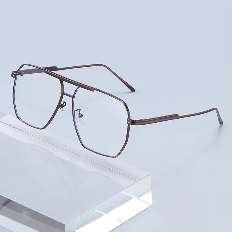 Business Style Metal-framed Glasses For Men And Women, Suitable For Driving Car Glasses2501