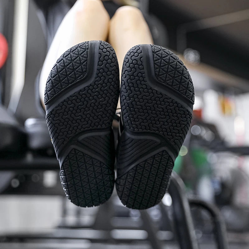 Gym Shoes for Men Women, GallonShark Comfortable Barefoot Sneakers with Anti-Slip Sole for Weightlifting & Training