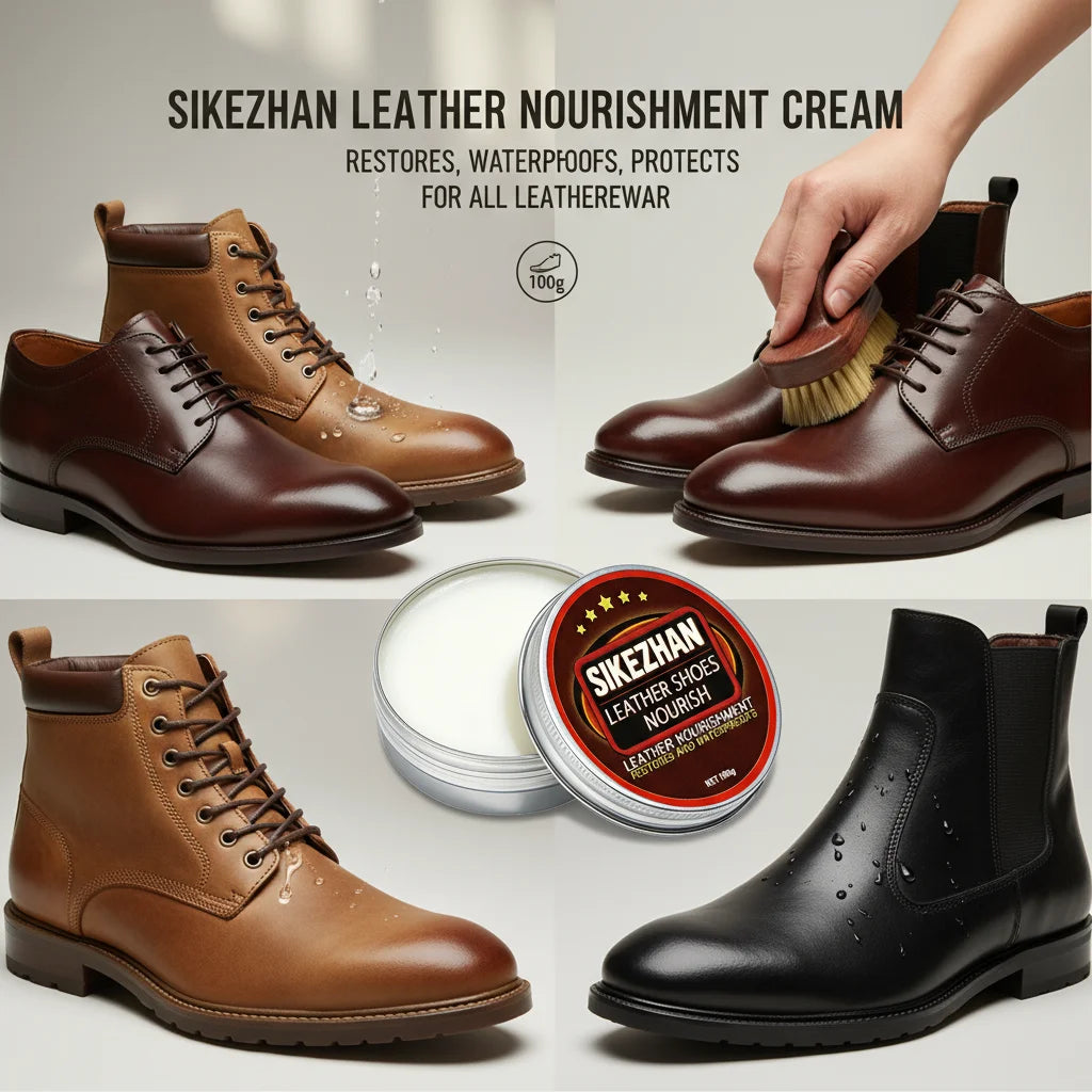 Professional Shoe Cream Leather Conditioner&Polish - Waterproof,Restores Shine,Prevents Cracking for Shoes Boots Bags - Free Item Weekend (50% off).