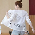 Summer Women's Jacket 2023 New Korean Long Sleeve Thin Coat Hooded Jacket Sun Protection Cardigan Outerwear