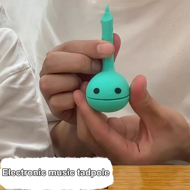 Innovative Electronic Music Toy, Soothing Mini Otamatone Instruments, Adorable Music Notes Design.