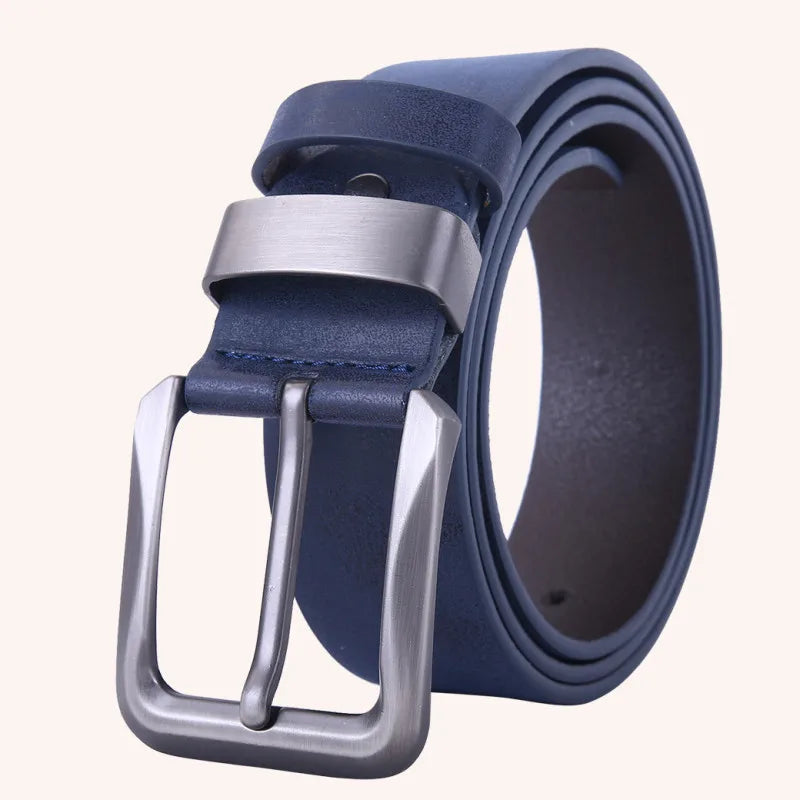Accessories For Men Gents Leather Belt Trouser Waistband Stylish Casual Belts Men With Gray Bule Brown Color