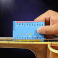 Guitar String Gauge 3.3 X 2.1inch Plastic Ruler.Stainless Steel/Durable/Used For Acoustic/Electric Guitar/Bass Musical Parts