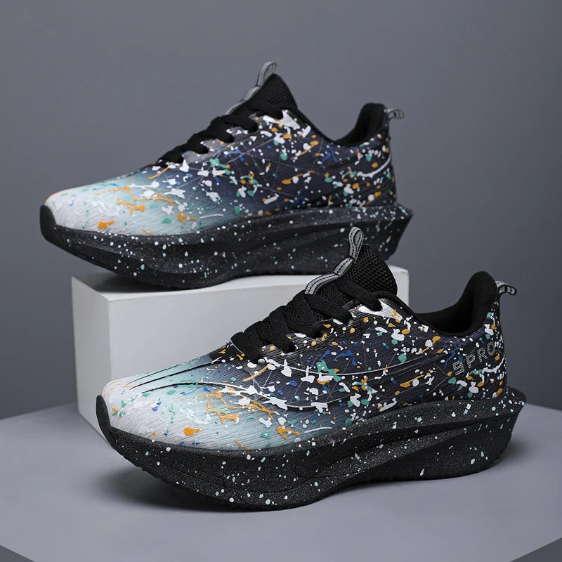 Men's Sneakers Trend Walking Speciality Carbon Board Marathon Sports Shoes Male Running Athletic Nonskid Sneakers﻿ For Women