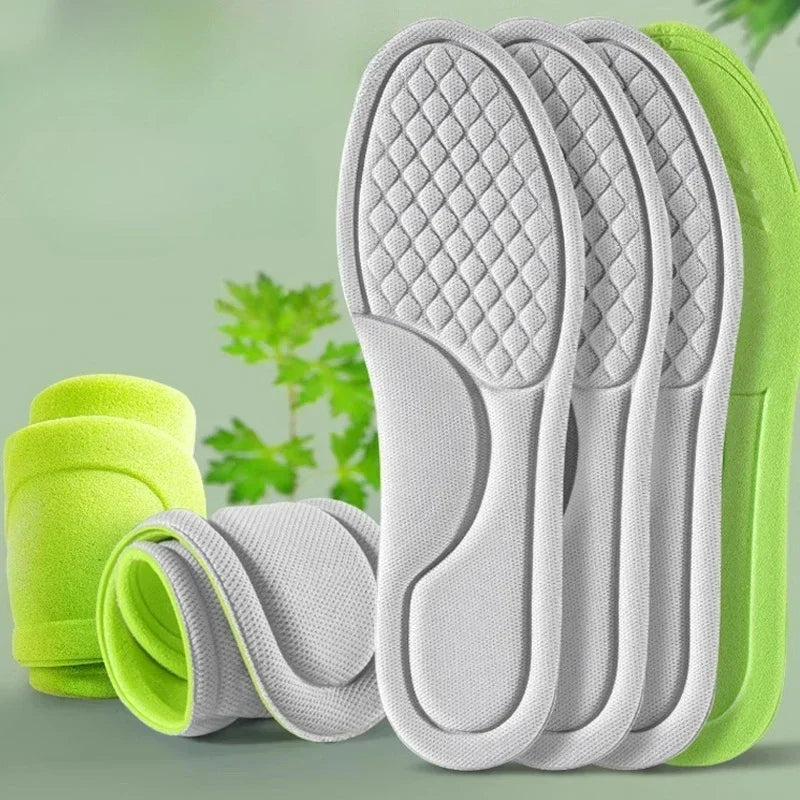 Memory Foam Insoles Foot Pain Relief Absorbs Sweat Soft Antibacterial Shoe Accessories