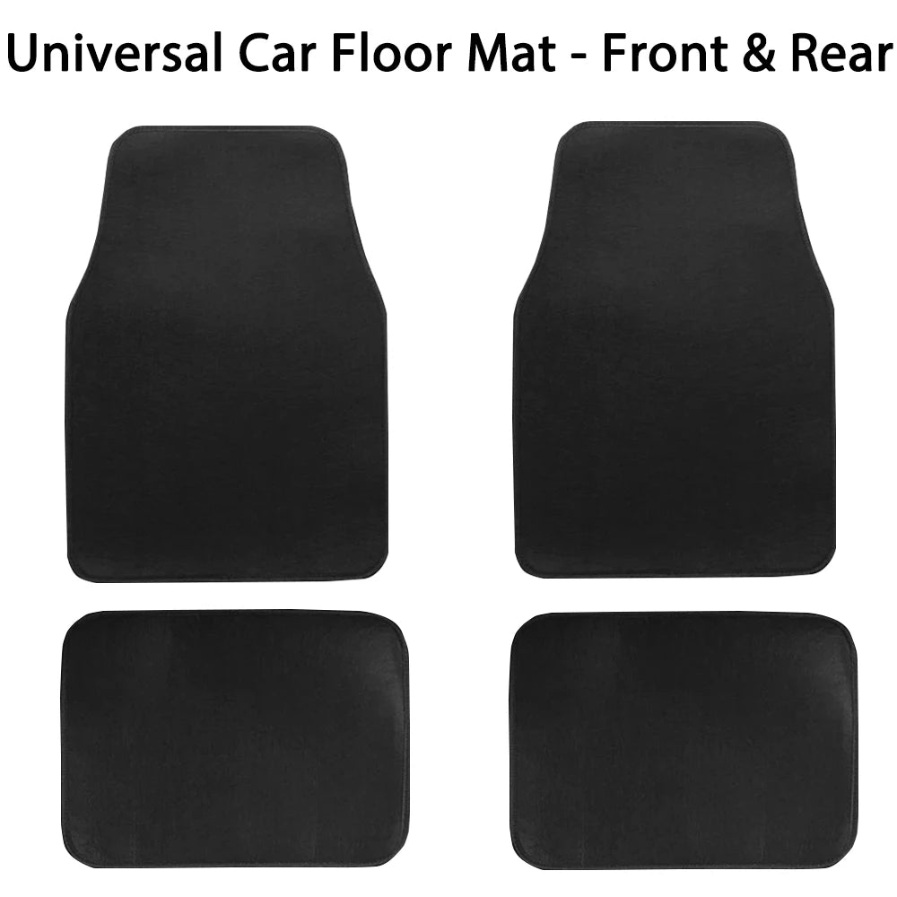 Universal Car Floor Mat Front & Rear Automotive Carpet Floor Mats For Auto SUV Sedans Vans Accessories Dirt and wear-resistant - Free Items Weekend 50% off)