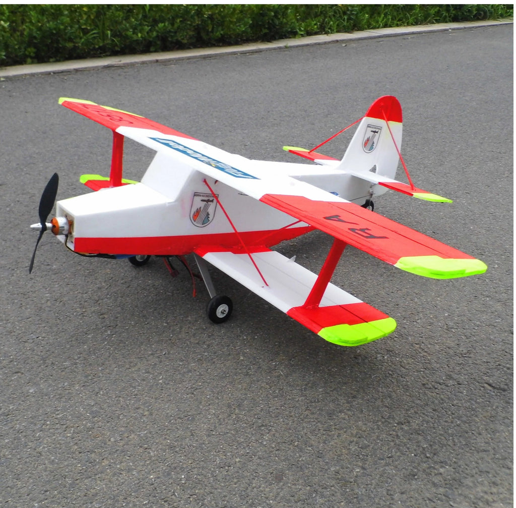Rc  Short Take-Off And Landing Jungle Biplane 1000mm Wingspan Electric Pp Plate Fixed-Wing Remote-Controlled Model Aircraft