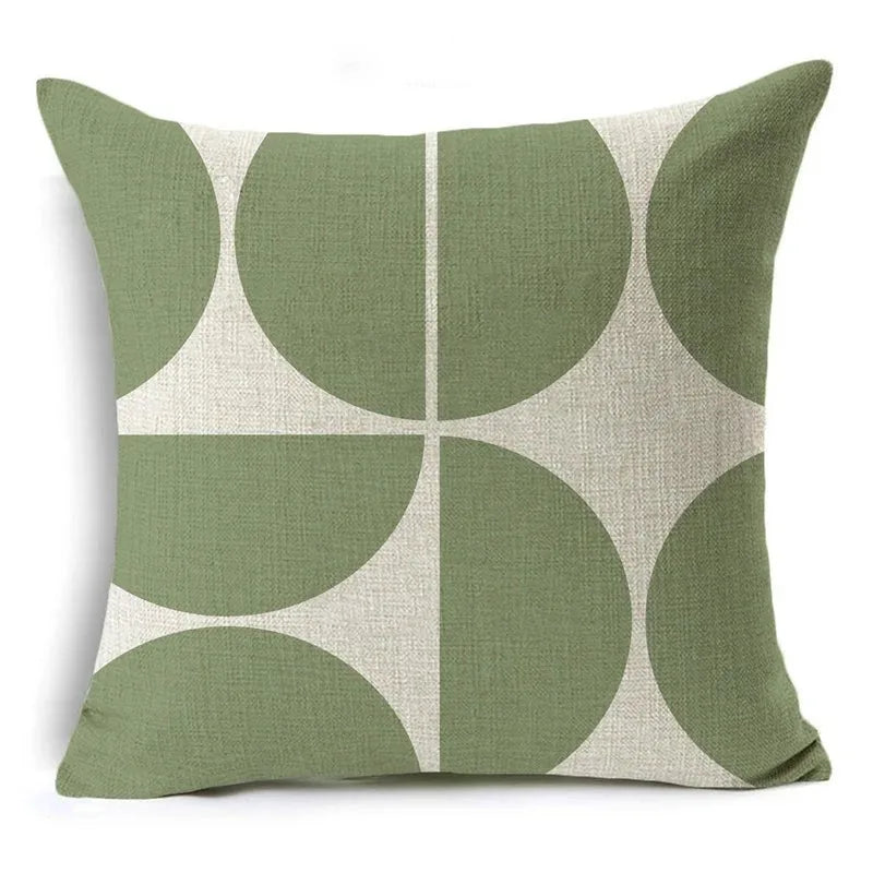Green Pattern Decorative Cushion Cover Floral Pillow Cover for Car Sofa Decorative Pillow Cover Home Pillow -