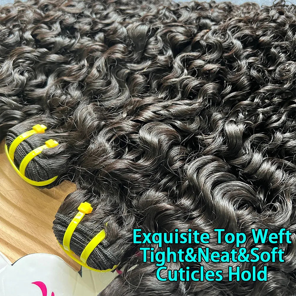 15A Burmese Curl Vietnam 100% Raw Virgin Human Hair Extensions #1B Natural Black for Human Hair Weave Bundles Curly Bundles