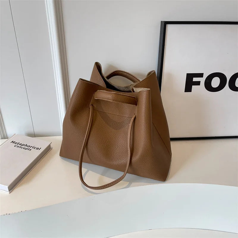 2026 Super Hot FashionLargeCapacityBagforWomenTextured Handbag, Versatile Shoulder Bag for Work and Commuting, Underarm Tote Bag
