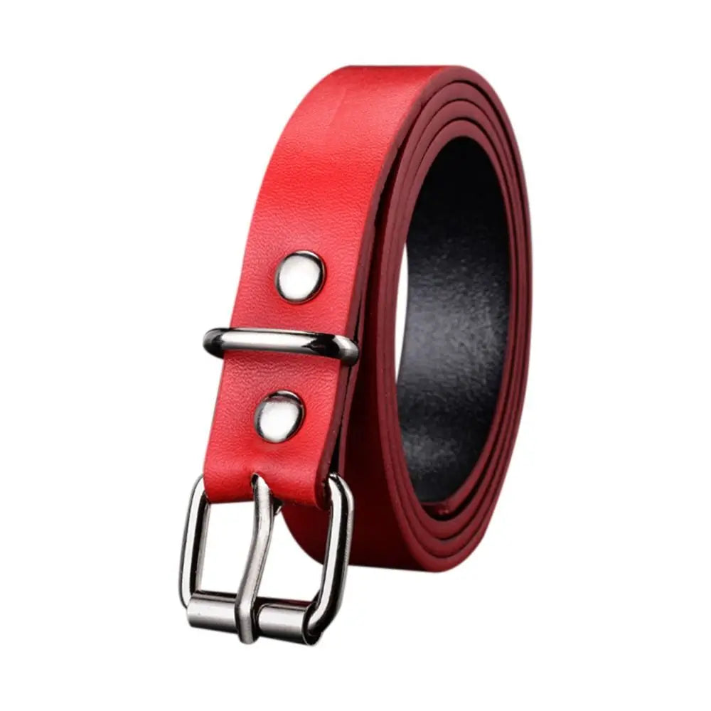 Boys Girls Luxury Design Vintage Retro Pin Buckle Waistband Trouser Dress Belts Children Leather Belt Thin Waist Strap