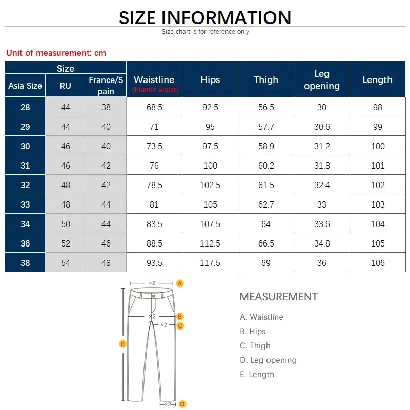 Spring Summer Thin Men's Business Casual Pants High Elastic Jogger Slim Straight Korean Brand Trousers Clothes Black Gray Blue - Free Items Weekend. (50% off).