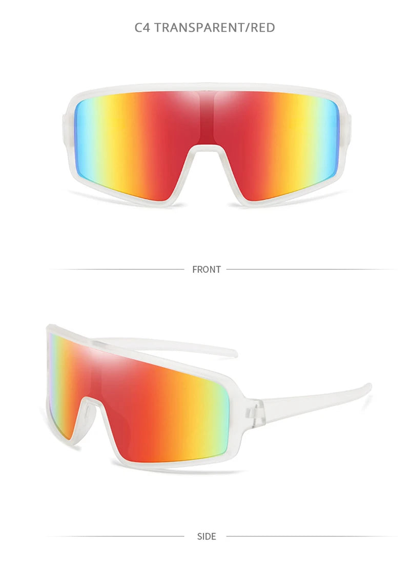Fashion Big Sport Sunglasses Men Women Brand Designer Oversized Sun Glasses Unisex Luxury Driving Hiking Cycling Goggle Shades