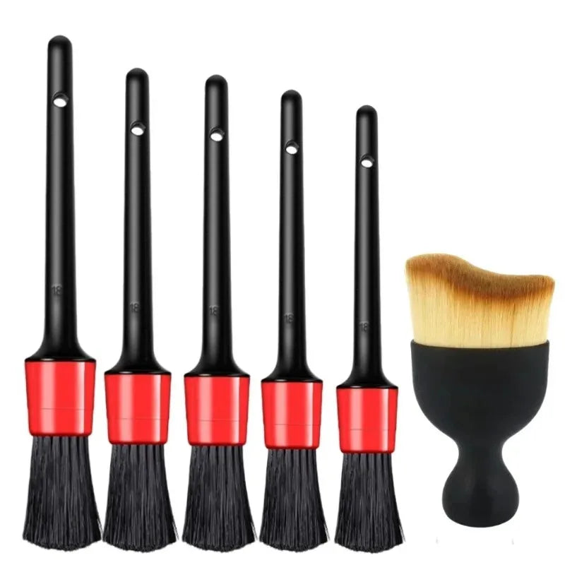 Car Cleaning Brush Kit – Automotive Detailing Brushes for Interior, Exterior & Wheel Rims, Multi-Size Plastic Cleaning Tools