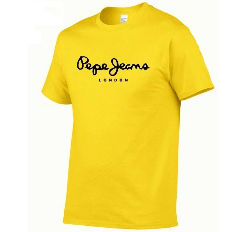 Pepe-Jeans-London Logo 3D Printed Men's Kids T-shirt, a Popular Short-sleeved Outdoor Casual Quick-drying Breathable Sweatshirt