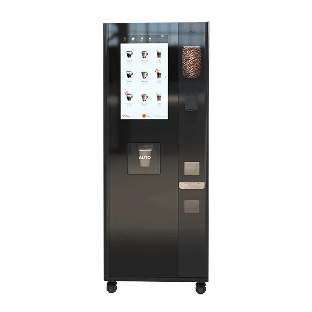 commercial coffee vending machine freshly ground coffee with multiple payment options available