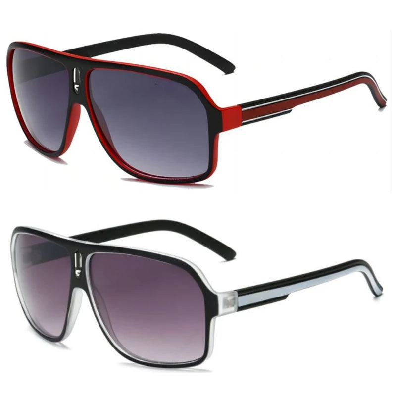 Men's Vintage-Inspired Fashion Fashion Glasses with Large Curved Frames - Perfect for Parties