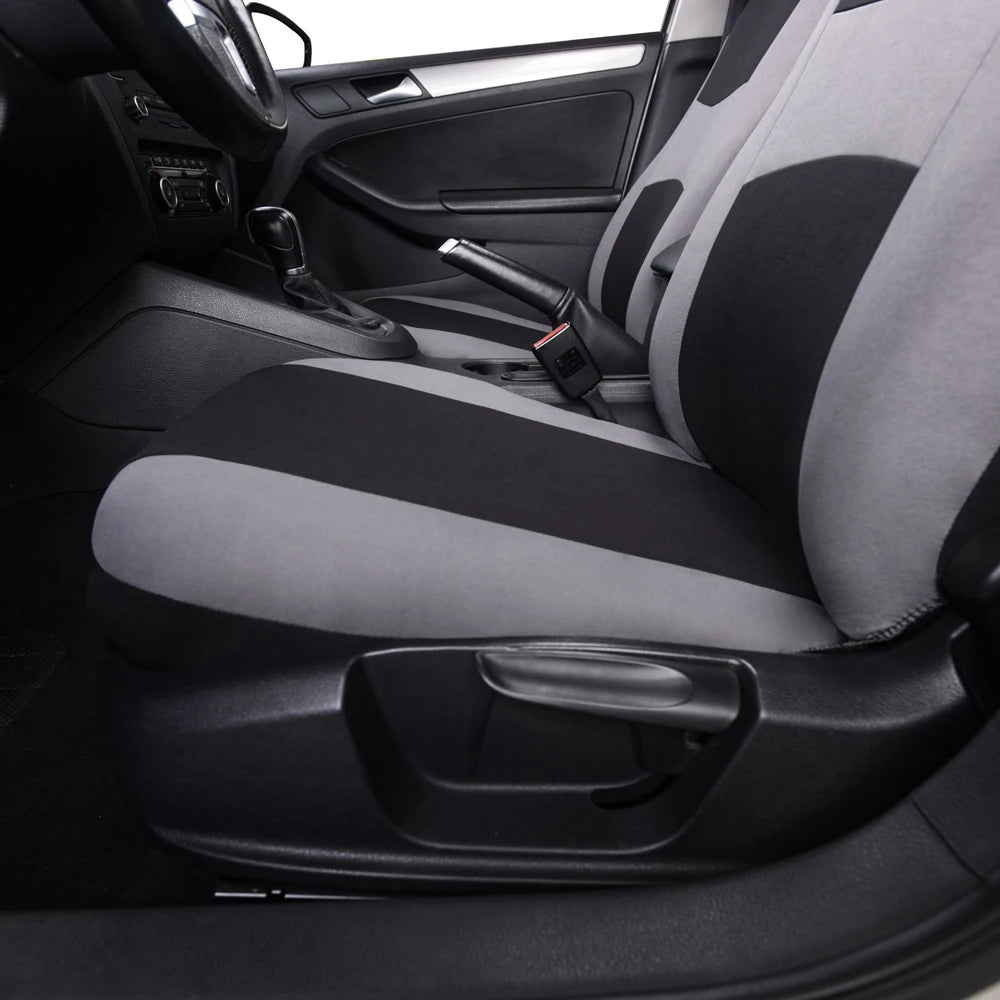 Car Seats Cover  Polyester Car Seats Cover Set Car Plain Fabric Bicolor Car Interior Accessories Car Seats Protector