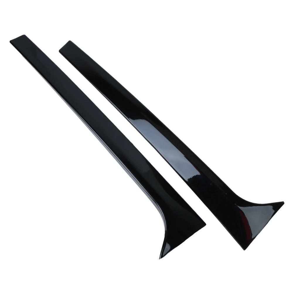 For Car Skoda Octavia Estate 2014-2019 Gloss Black Auto Replacement Parts Pair Canard Splitter Rear Window Side Spoiler Wing