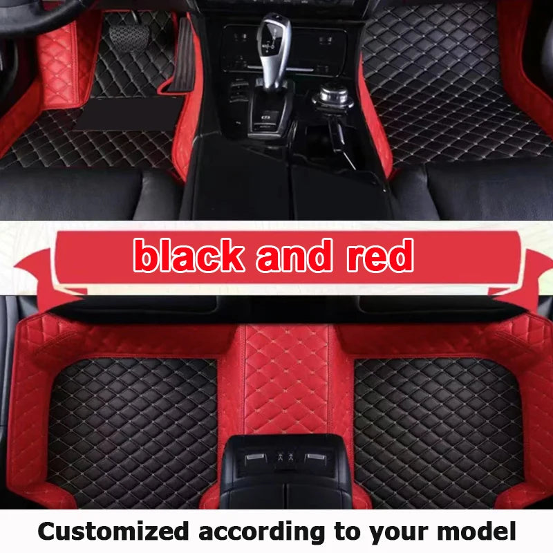 Custom Automotive Car Floor Mats For Mercedes W124 1985 1986 1987 1988 1989 Auto Luxury Leather Men Women Car Mats Full Coverage