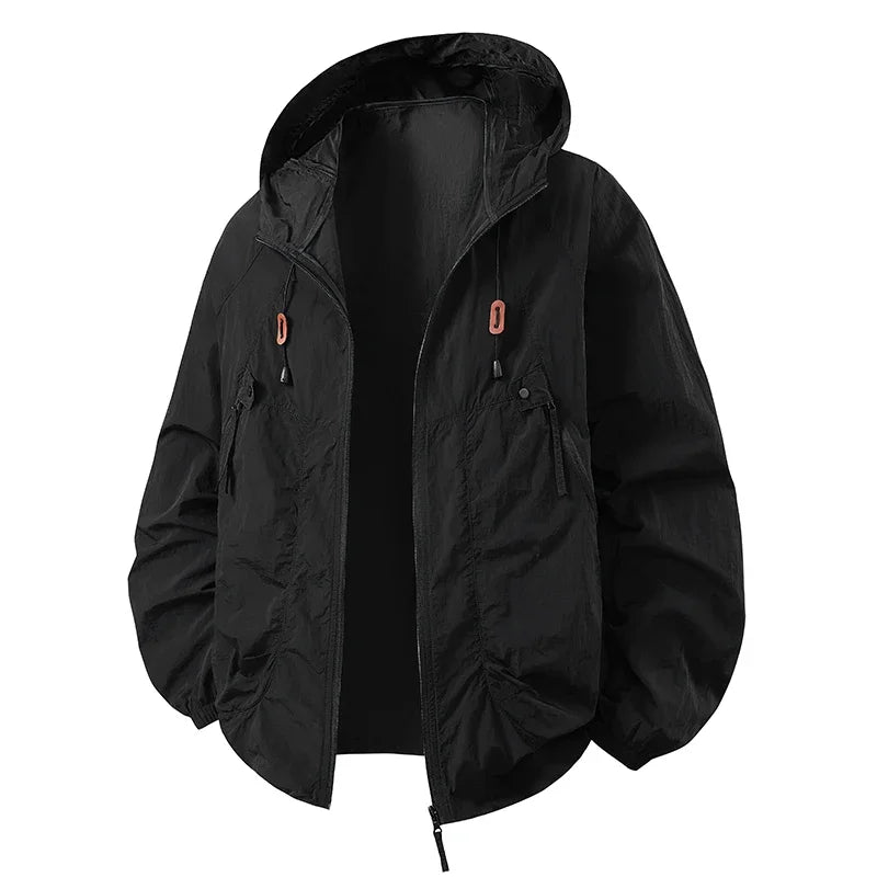 2026 Summer Mens Lightweight Hiking Jacket Outdoor Men Suncreen Breathable Hooded Coats Men Quick Dry Sports Fishing Jackets