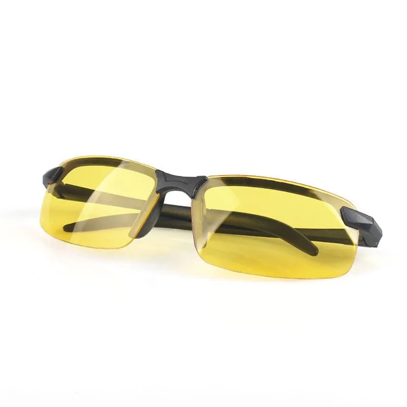 Night Vision Glasses Men Anti-Glare Driving Goggle Half Frame Polarized Sunglasses for Driver UV400 Day and Night Glasses