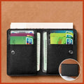 Leather Small Wallet for Men Short Simple Women's Purse Fashion Ultra Thin Credit Card Bag Coin Purse - Free Item