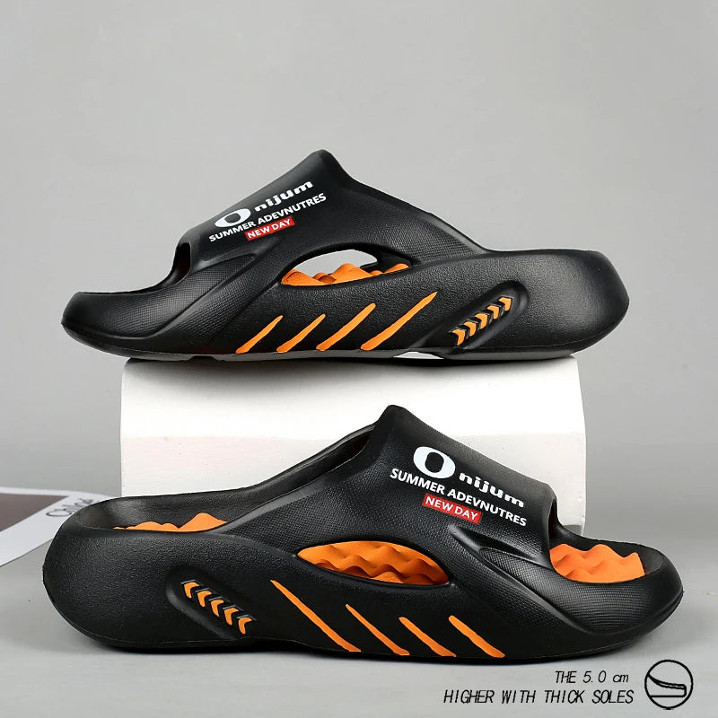 Men's Sandals 2025 Summer  New Arrival Dual-Tone Soft-Sole Outdoor Sports "Step-in Comfort" Beach Large Size Sandals
