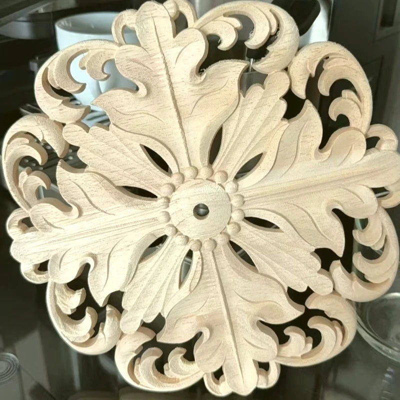 Wooden Vintage Living Room Wall Decors Clock Shape Nordic Luxury Classic Wall Art Retro Unique Simple Modern Home Decoration