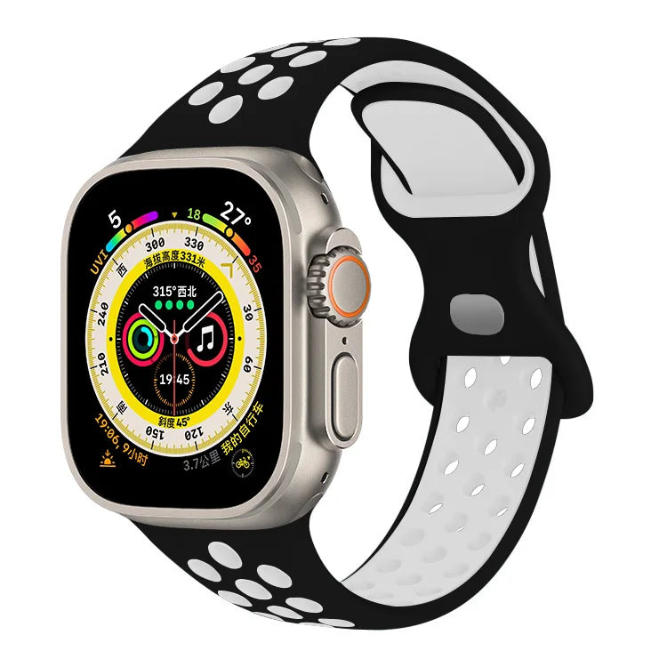 Strap For Apple Watch Ultra 7 8 9 41mm 45mm 40 44 42mm for nike sport Band iWatch serie SE 6 49mm Silicone Breathable bracelet
