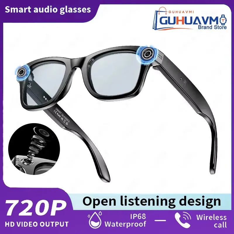 4GB Smart AI Glasses 800W pixel AI Shooting Camera HD Photo Video Voice Call Translation IP67 Waterproof Bluetooth Glasses 2025