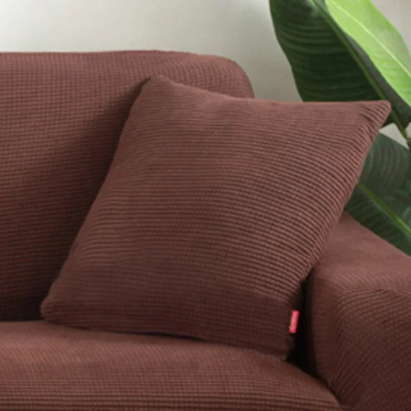 Solid Color Corn Grain Cover Candy Color Pillow Cover for Sofa Office Waist Back Cover Home Decorative Pillowcase Decoration