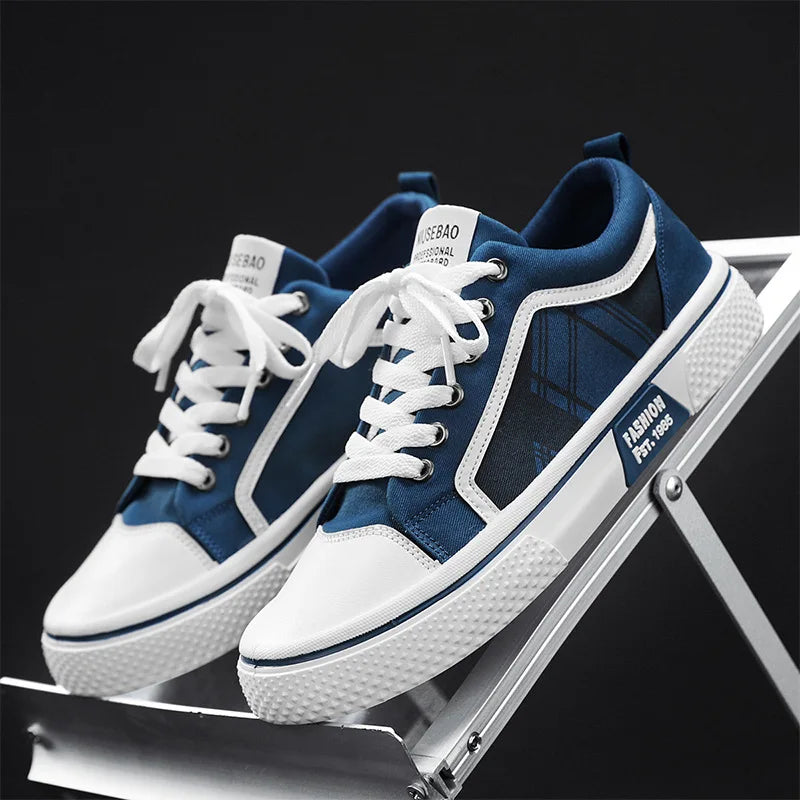Men's Low-Top Canvas Shoes Spring Summer Breathable Casual Student Fashion Versatile Summer Leisure Board Shoes