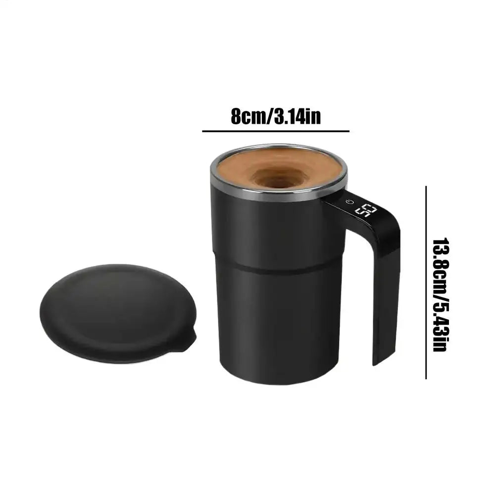 Self Stirring Mug Smart Coffee Cup with Temperature Display Rechargeable for Hot Chocolate Matcha Latte Protein Shake Mixing