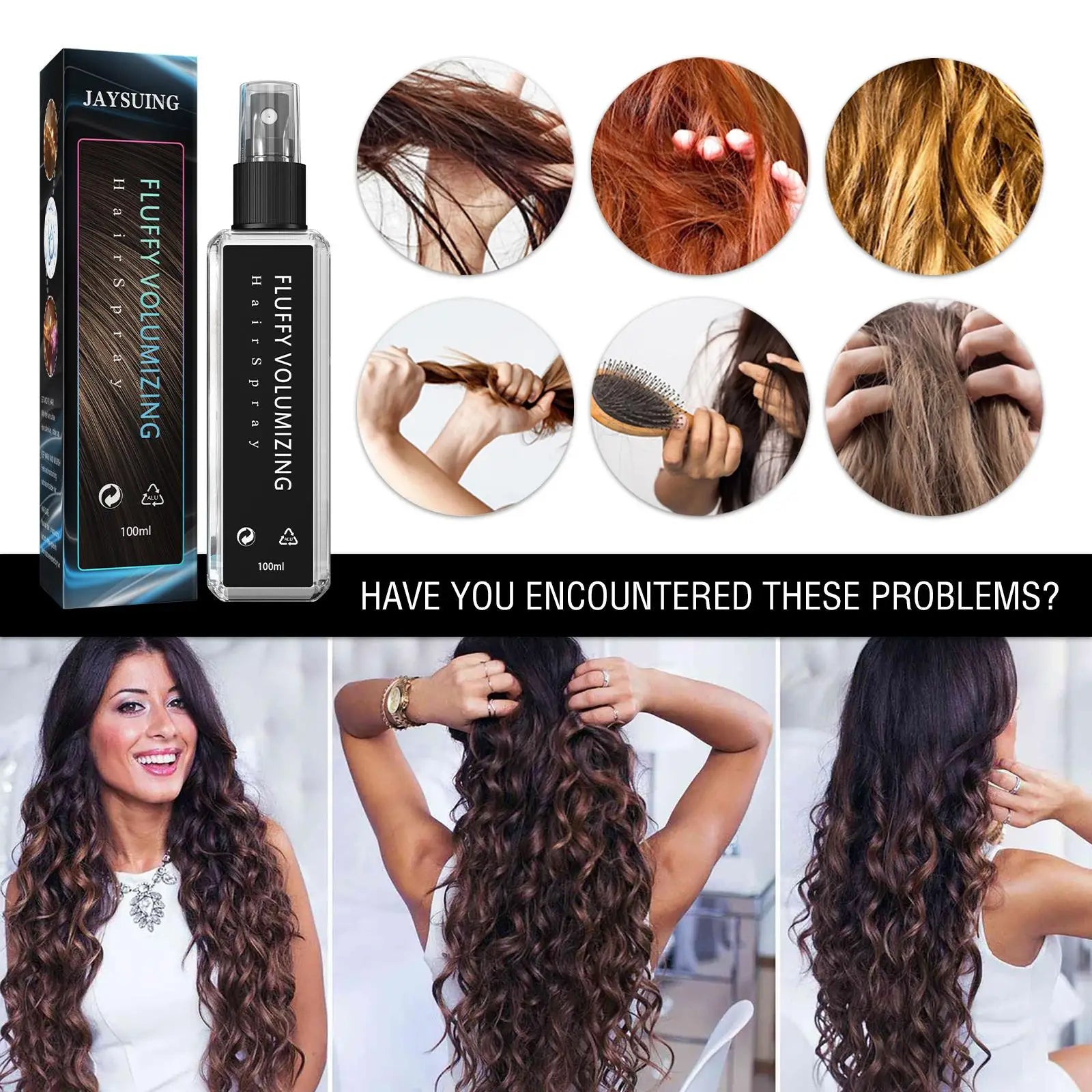 Volumizing Hair 00ml Texture Spray Makes Hair Easier Bright