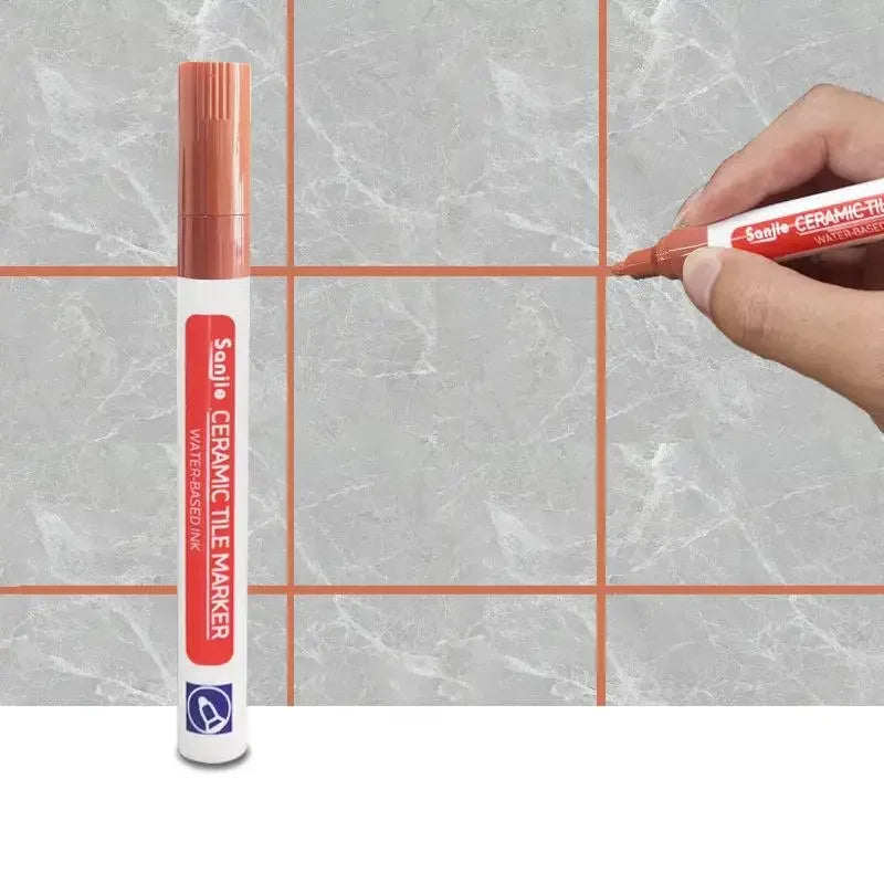 12 Color White Waterproof Tile Marker Grout Pen Wall Seam Pen For Tiles Floor Bathroom Decontamination Seam Repair Tools