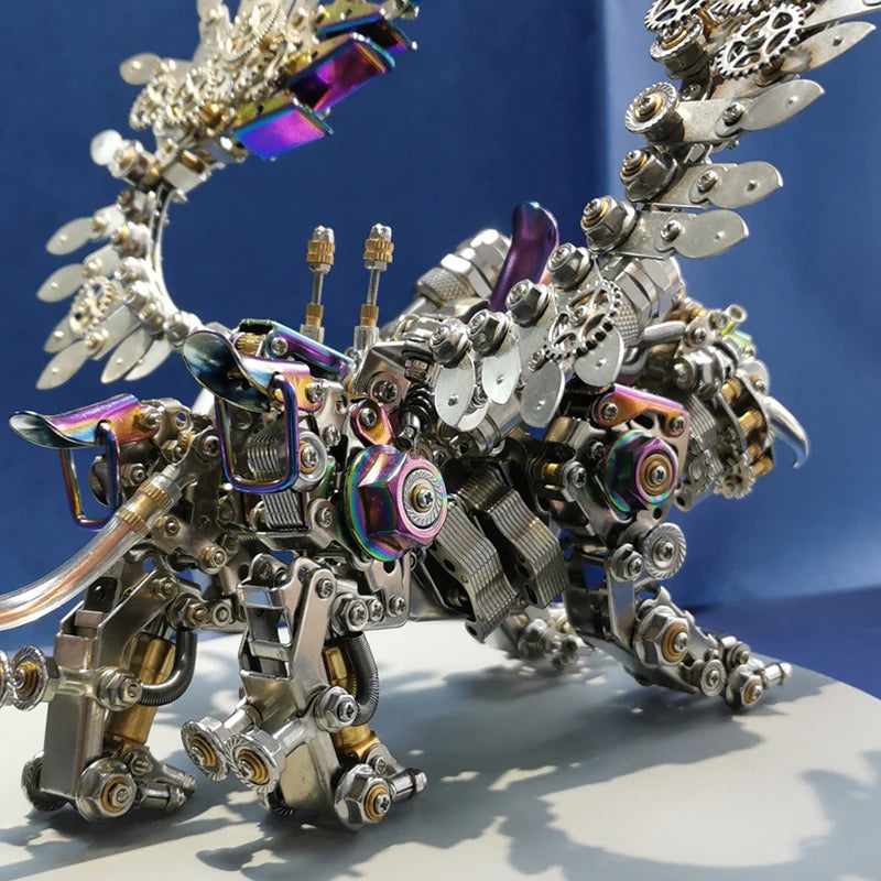 3D Metal Three-Dimensional Mechanical Tiger Model Puzzle DIY Assembly Building Blocks Toys  for Adult Children Gift