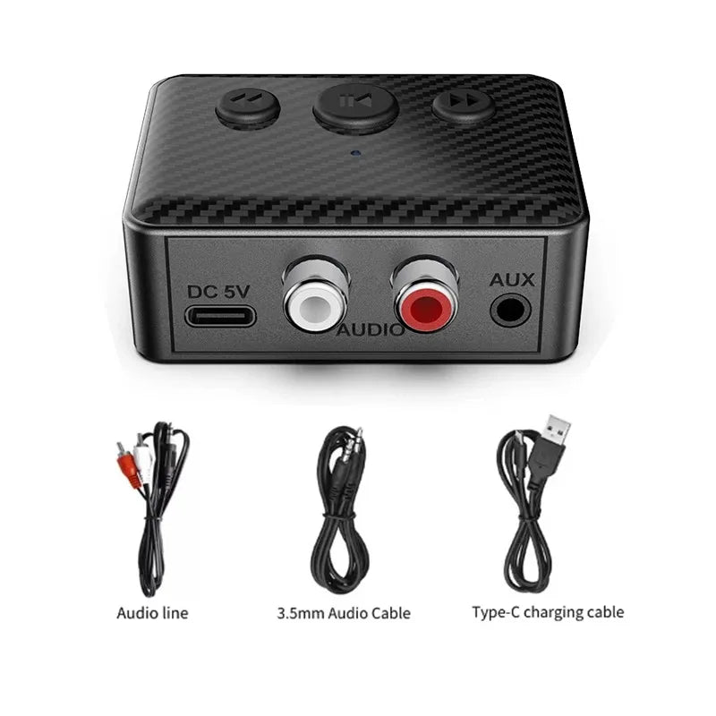 Bluetooth 5.4 Audio Receiver 3.5mm AUX RCA USB U-Disk Stereo Music Wireless Audio Adapter For PC TV Car Kit Speaker Amplifier - Free Item
