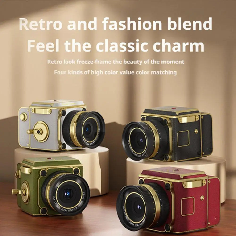 Retro Mini CCD Camera Twin Reverse Simulation Portable Student Friendly Atmosphere Enhancing Decorative Digital Camera