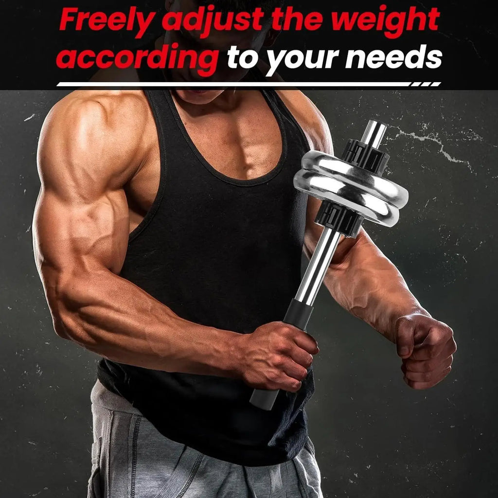 Dumbbell Bar Wrist Bar Workout Exerciser Equipment Adjustable Forearm Strengthener For Women Men Home Workplace Gym Fitness
