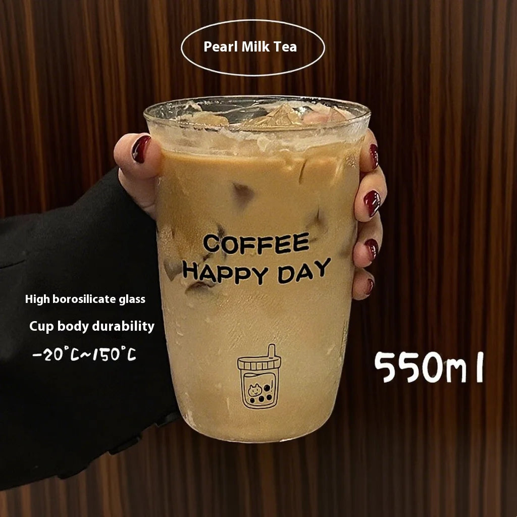 Gianxi High Borosilicate Glass Cup For Household Use Heat-Resistant Water Cup High Aesthetic Coffee Cup